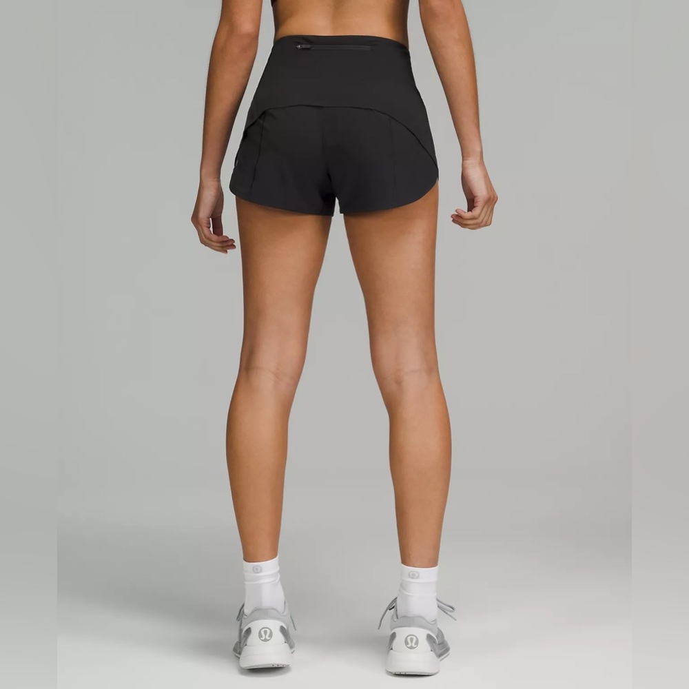 Llululemon Black Speed Up High-Rise Lined Short 2.5"